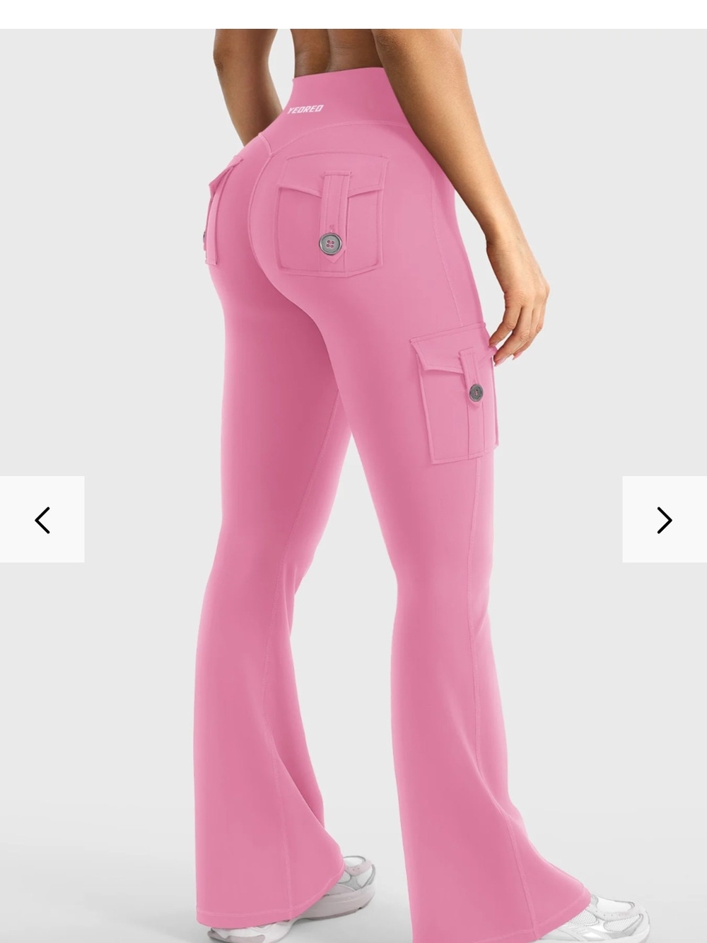 NWOT Yeoreo Hedda 32" CoreFlex Flared Leggings- Pink